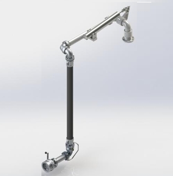 cần xuất xăng dầu đáy Silea Italy 1405