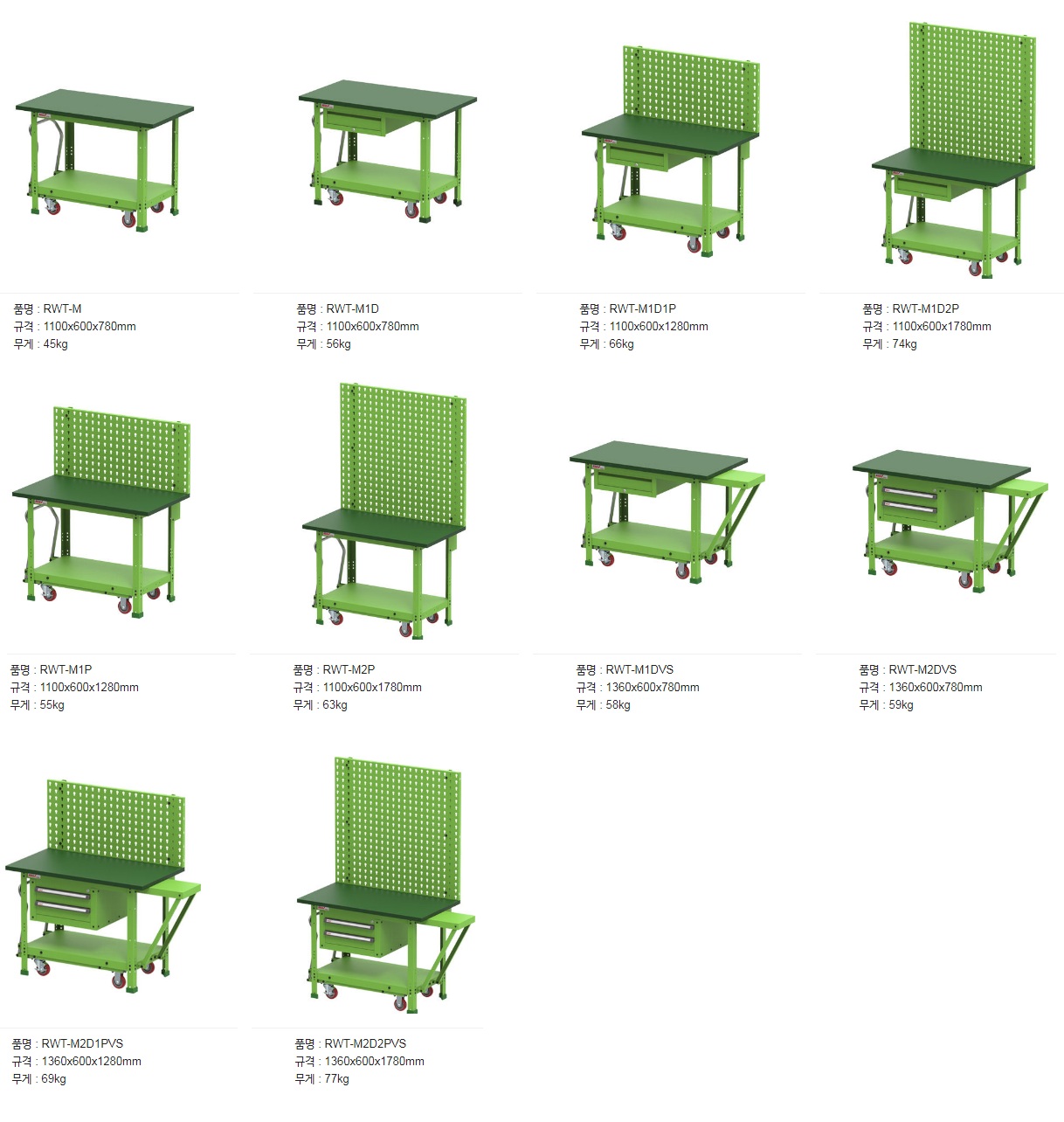 Bàn sắt công xưởng Rocky Hàn Quốc RWT-M