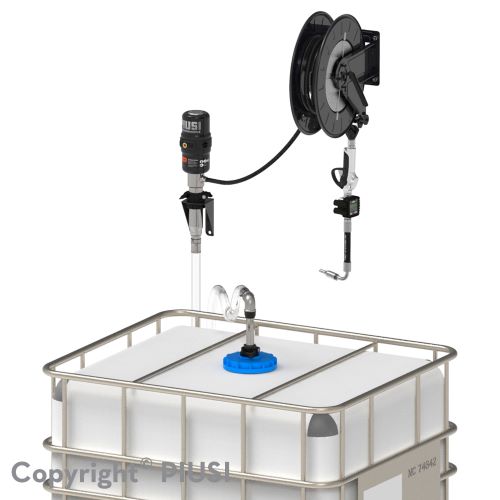 Bộ bơm dầu nhớt khí nén Piusi Oil IBC