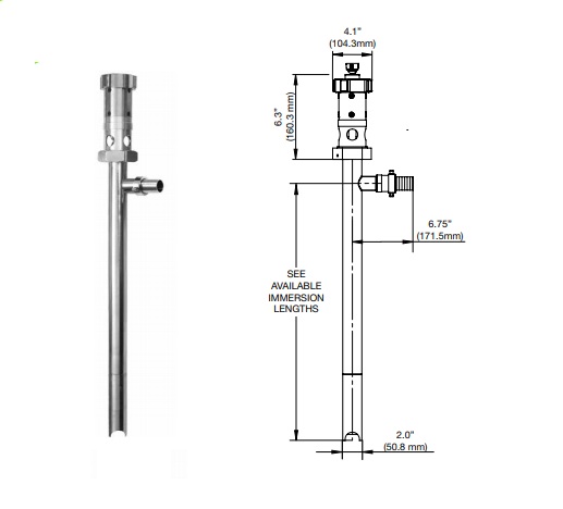 Máy bơm hóa chất thùng phuy kiểu trục vít Standard Pump